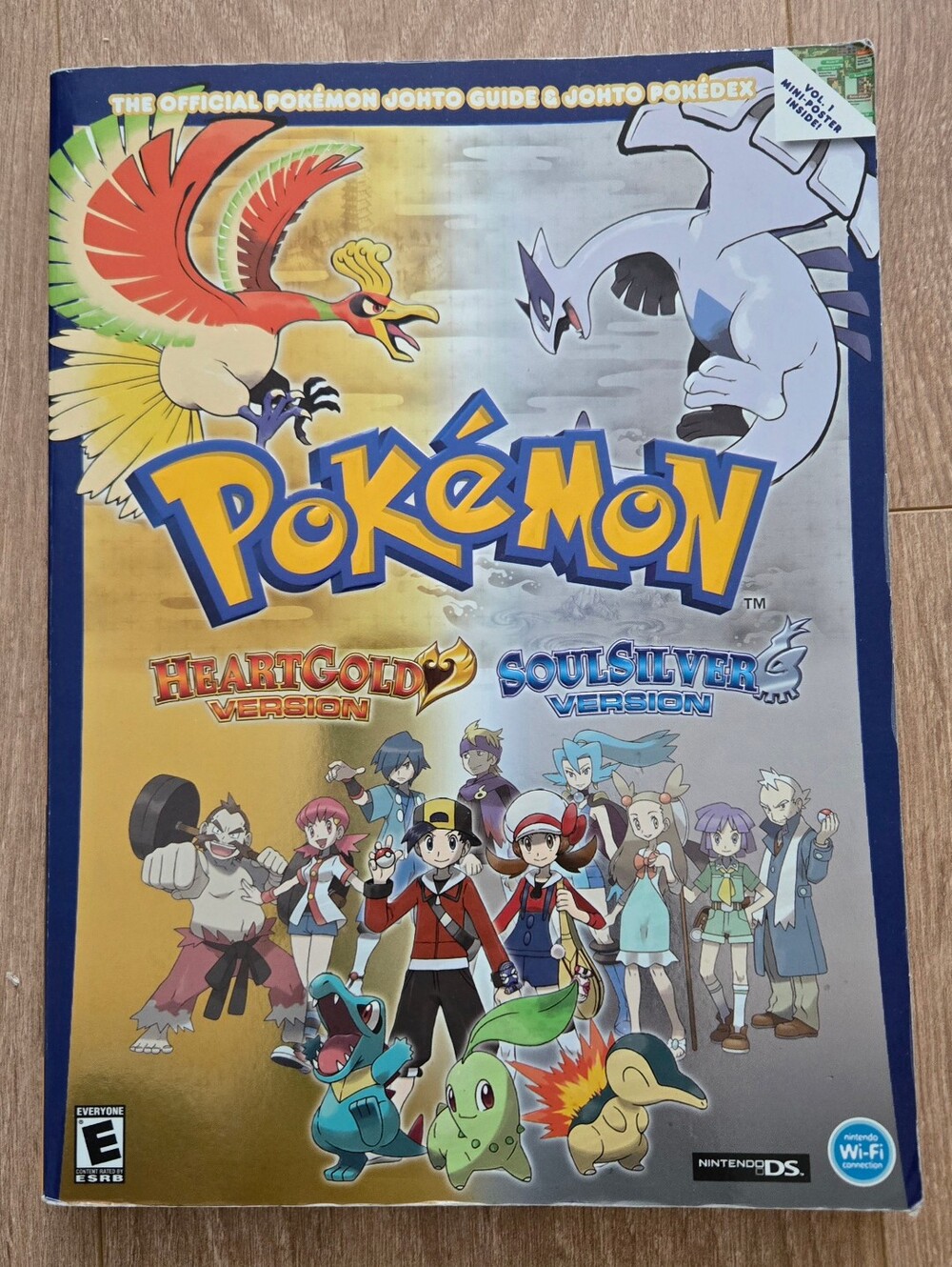 Nintendo Pokemon HeartGold & SoulSilver Strategy Guide Johto Pokedex With Poster
